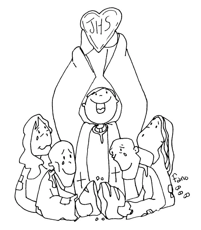 Kolorowanka radujmy się Boże Ciało